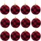 12pcs Christmas Ball Buffalo Plaid Fabric Christmas Balls 2.4"/60mm Hanging Ornaments Xmas Baubles Decorative Christmas Tree Hanging Ornaments for Party Holiday Decoration